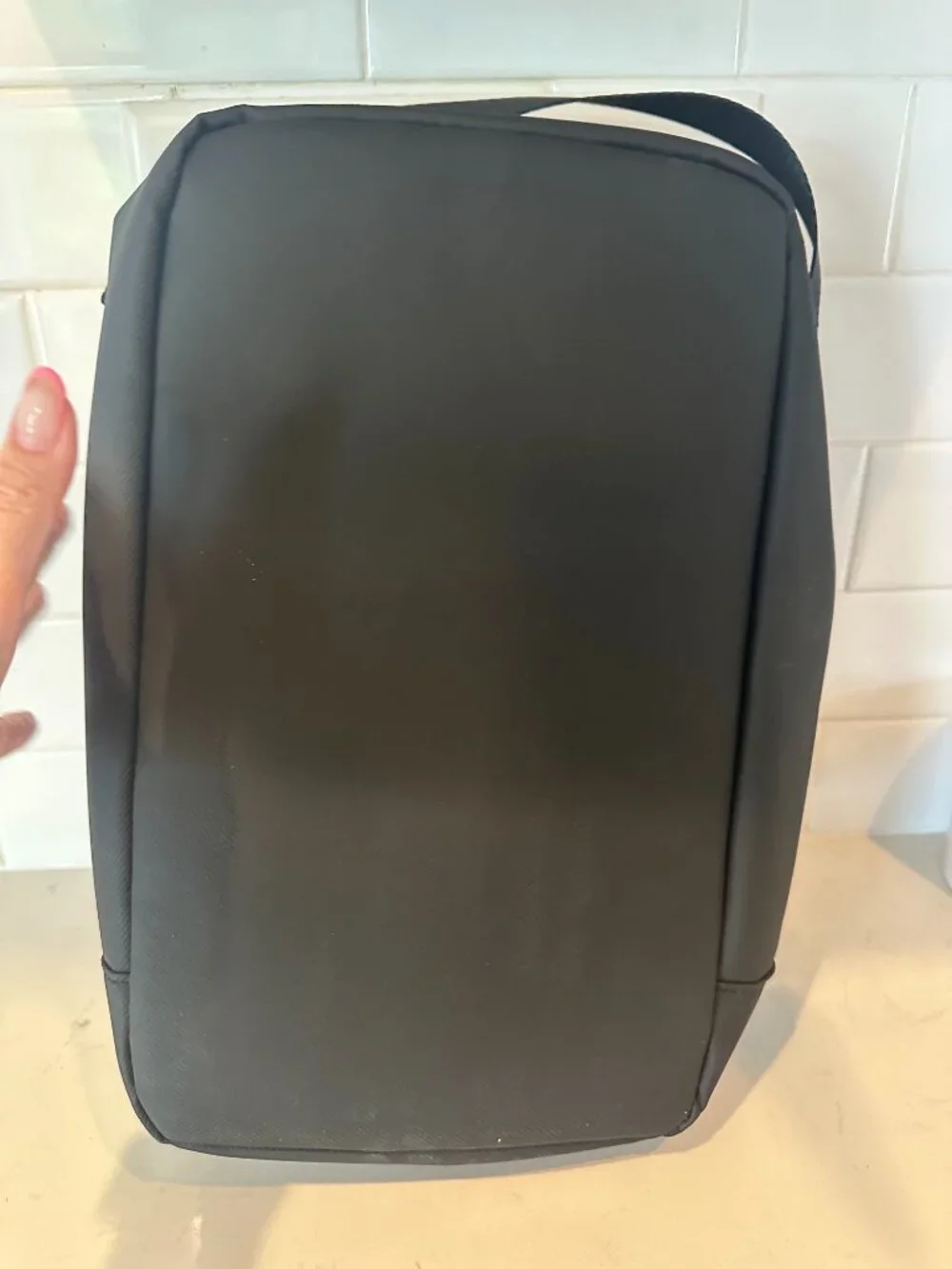 Only Golfers Black Shoe Carrier Travel Bag Zip Up Pocket & Ventilation Holes NEW